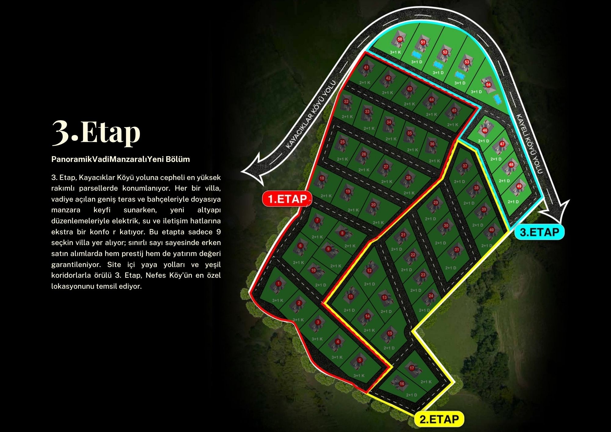 Master Plan ve Parsel Düzeni Nefes Köy Balıkesir